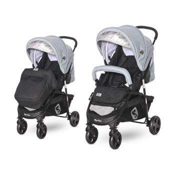 Lorelli kolica za bebe Martina black/sliver blue + footcover (2021) Lorelli kolica za bebe Martina black/sliver blue + footcover (2021)